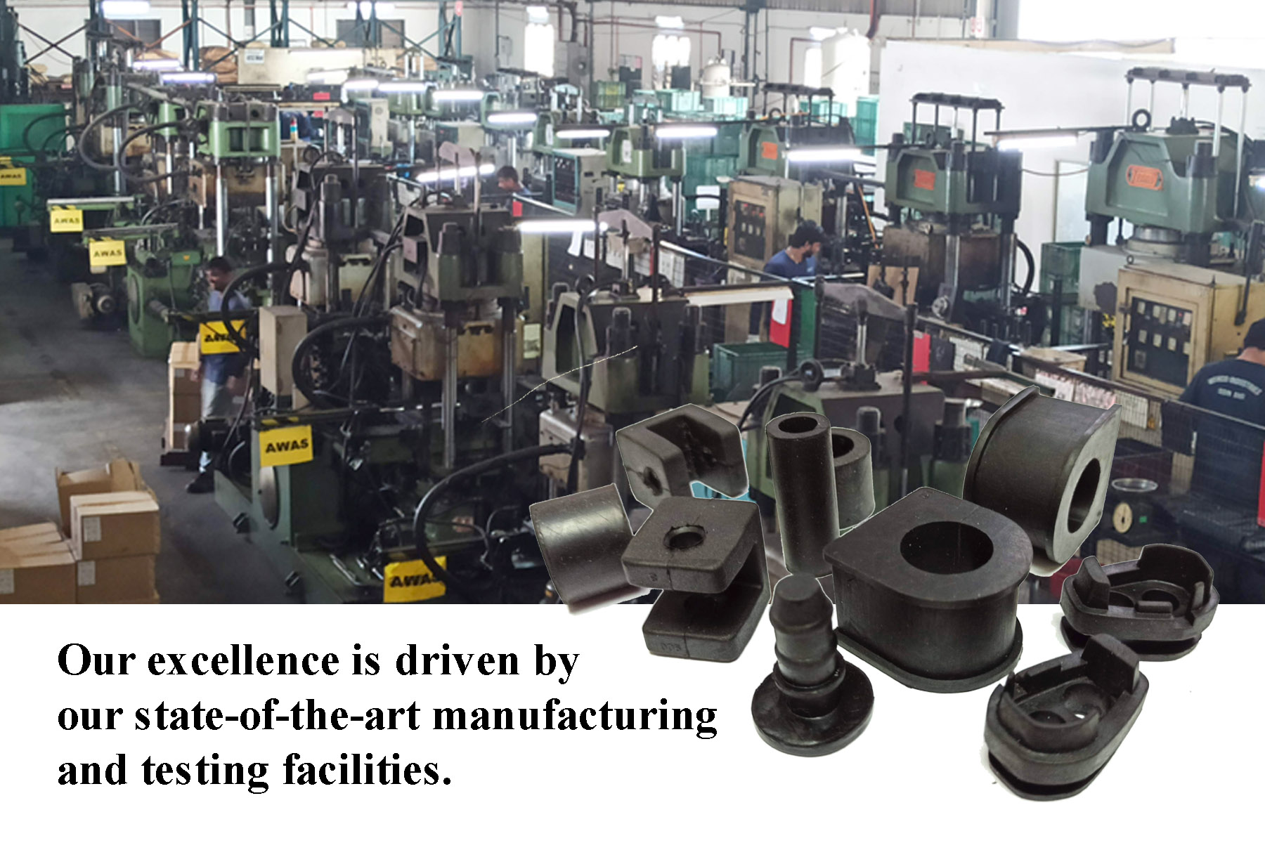 Rubber Parts Production Line Banner